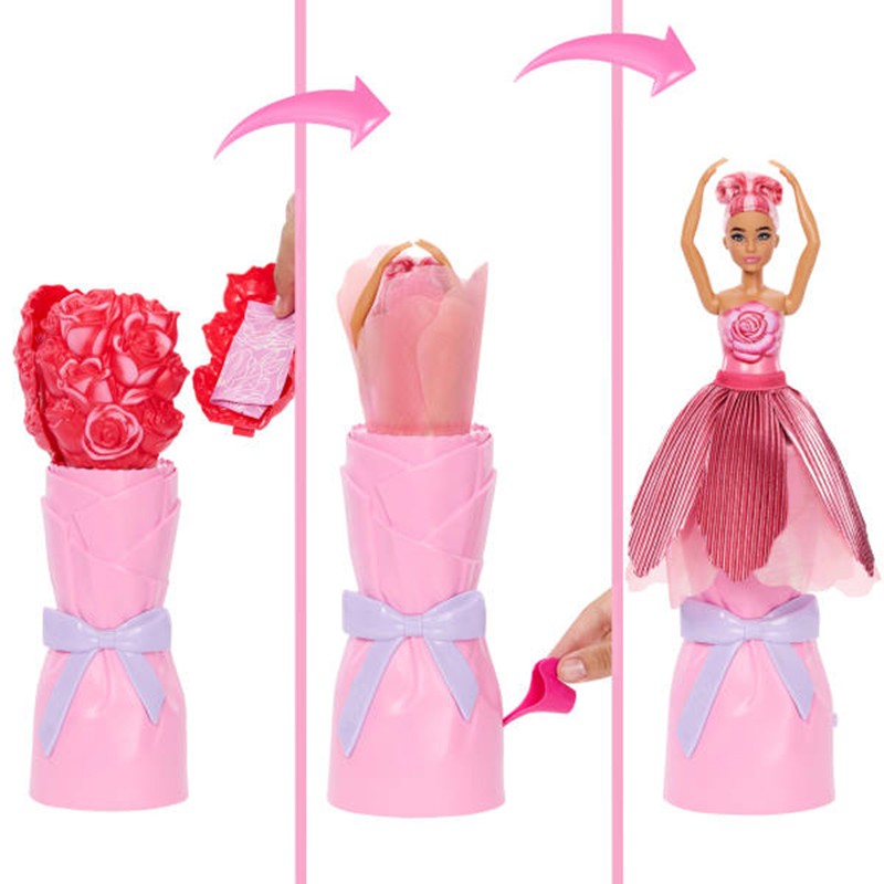 BARBIE PETAL POP ROSA ROJA