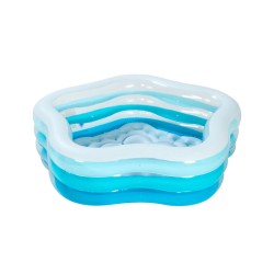 PISCINA HINCHABLE TRANSPARENTE 185X180X53CM 460L