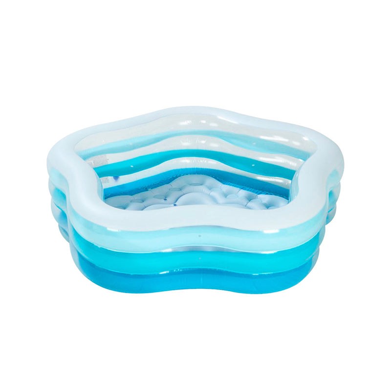 PISCINA HINCHABLE TRANSPARENTE 185X180X53CM 460L
