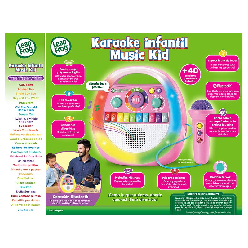 KARAOKE INFANTIL MUSIC KID ROSA
