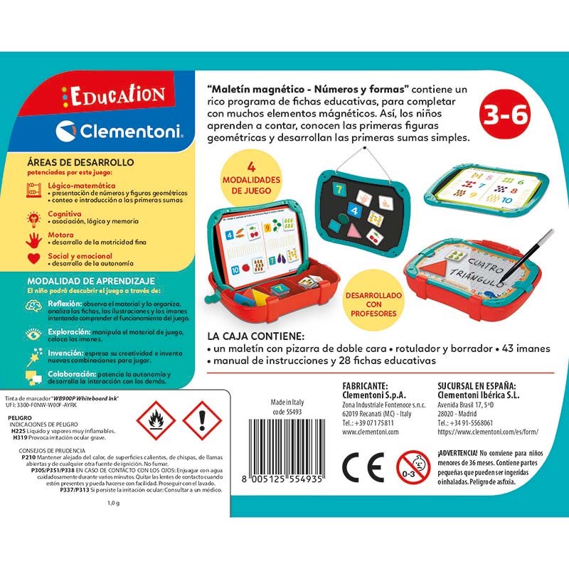 MALETIN MAGNETICO NUMEROS Y FORMAS