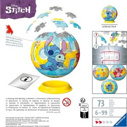 PUZZLE 3D BALL 72P STITCH