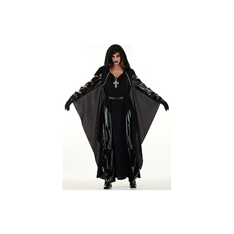 DISFRAZ ADULTO GOTICA NEGRO (TALLA M)