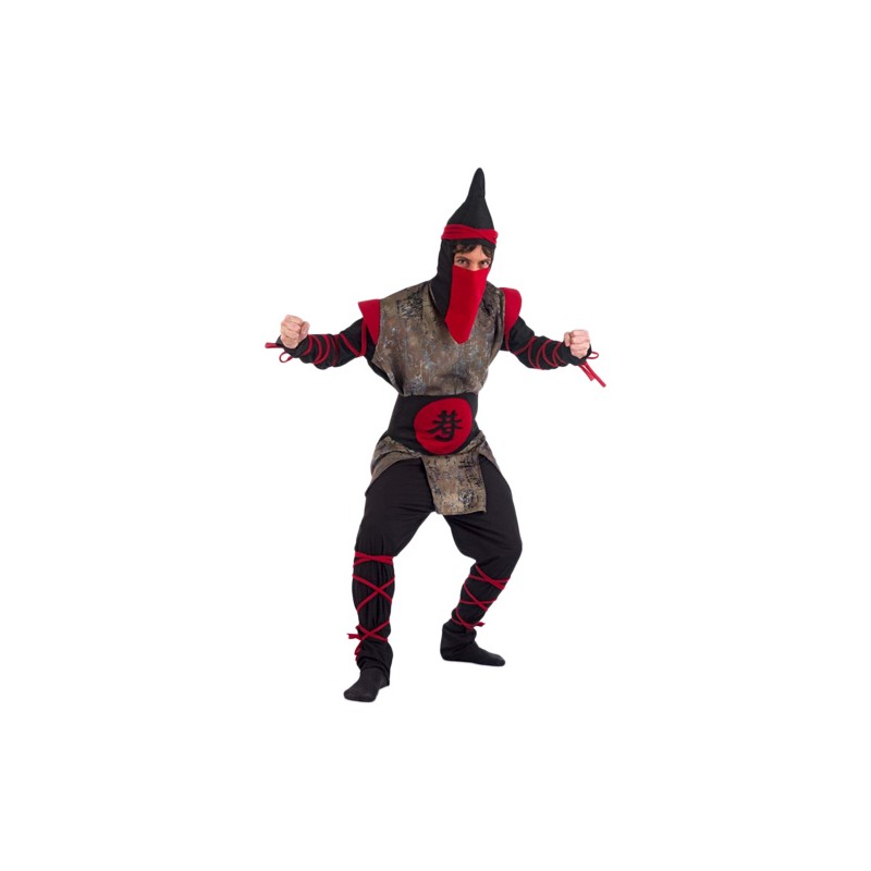 DISFRAZ ADULTO GUERRERO ORIENTAL NINJA TALLA L