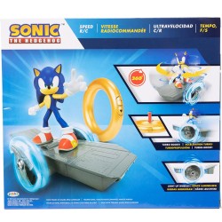 COCHE RC SKATE + FIGURA EXTRAIBLE SONIC 15 CM