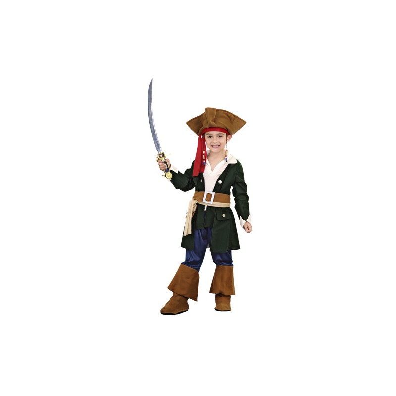 DISFRAZ INFANTIL PIRATA CARIBEÑO TALLA 10-12