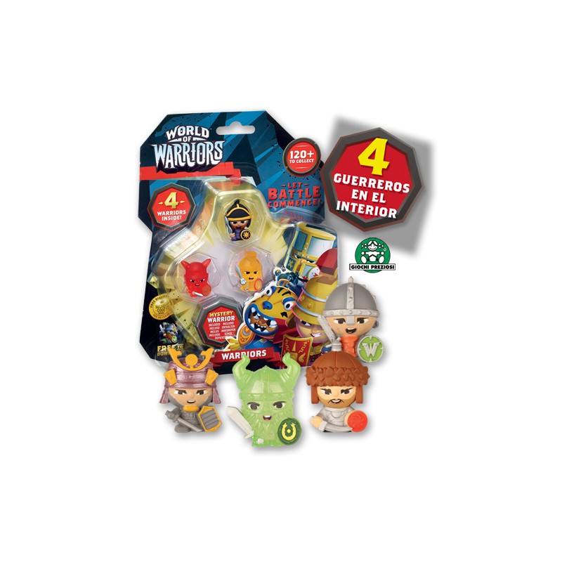 WORLD WARRIORS BLISTER 4 FIGURAS