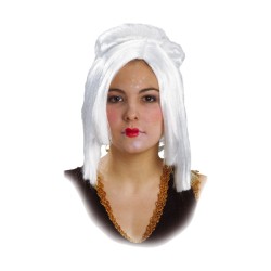 PELUCA MUJER LADY NEGRO / BLANCO (SE VENDEN POR SEPARADO)