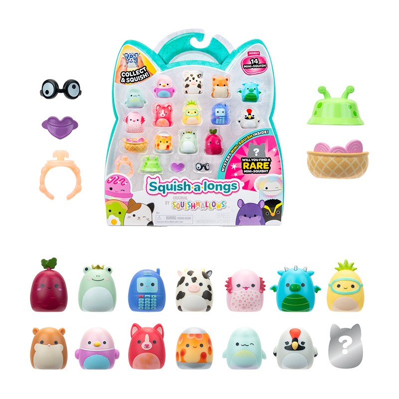 SQUISH-A-LONGS  PACK DE 14 SURTIDO
