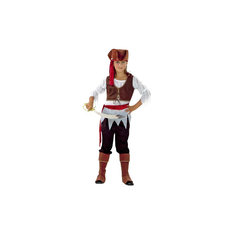 DISFRAZ INFANTIL PIRATA PARA NIÑA TALLA 5-6