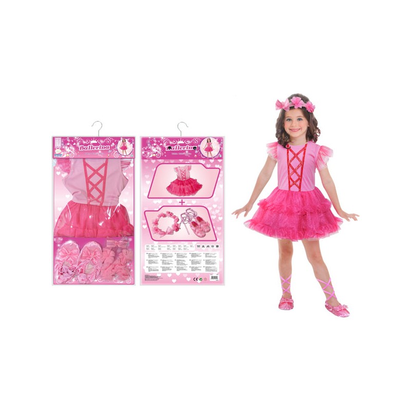 DISFRAZ INFANTIL BAILARINA + ACCESORIOS
