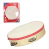 PANDERETA MADERA 20,5CM DIAM. 5 PLAT.