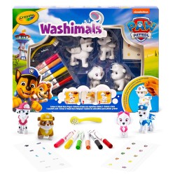 WASHIMALS PAW PATROL SET 4 MASCOTAS CON STICKERS