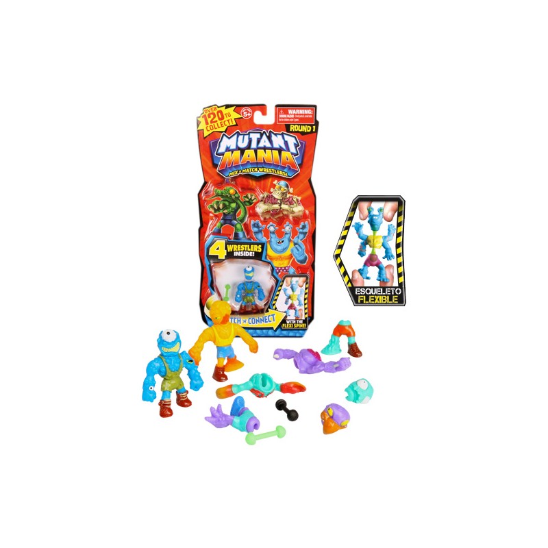 MUTANT MANIA BLISTER 4 LUCHADORES MUTANTES