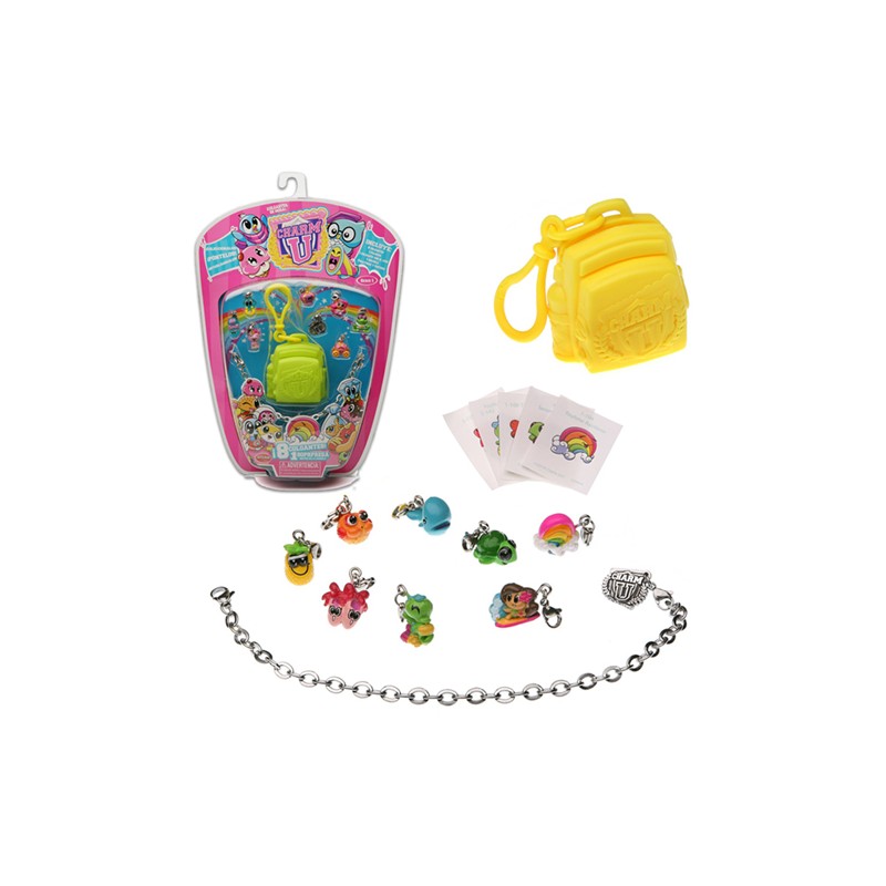 CHARM U PULSERA + 8 COLGANTES Y MOCHILA