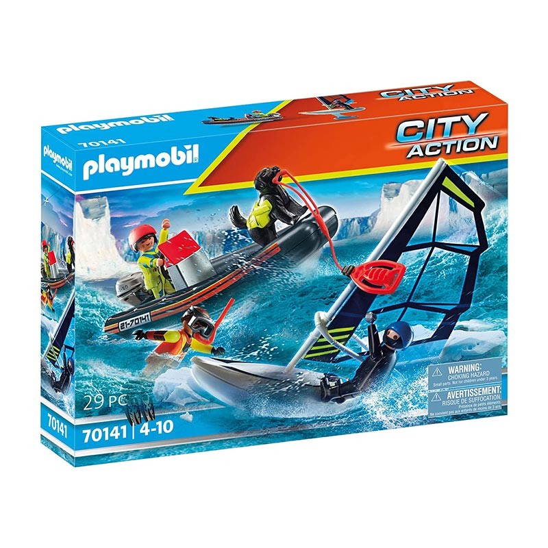 CITY ACTION RESCATE MARITIMO RESCATE POLAR CON BOTE