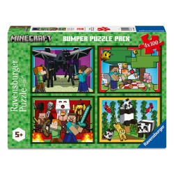 PUZZLE 4x100P MINECRAFT