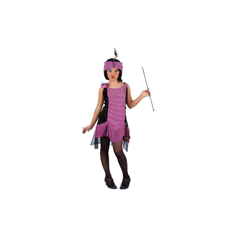 DISFRAZ INFANTIL CHARLESTON MORADO (TALLA 6)