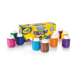 TEMPERAS 10 LAVABLES COLORES SURTIDOS