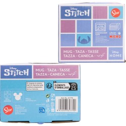 TAZA CERAMICA DESAYUNO 400 ML EN CAJA REGALO STITCH