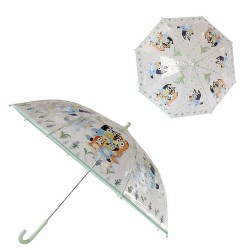 BLUEY PARAGUAS MANUAL INFANTIL 48 CM TRANSPARENTE