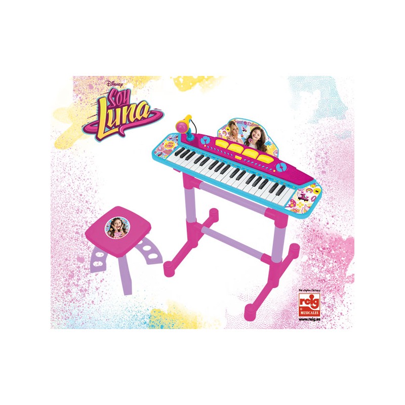 ORGANO SOY LUNA CON PIE Y BANQUETA