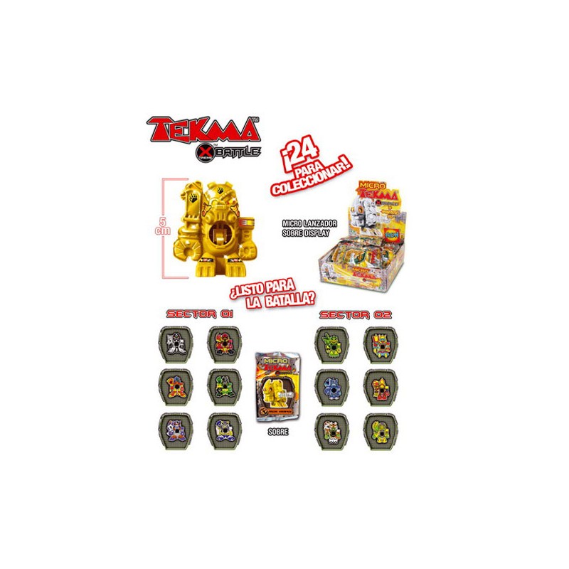 TEKMA X BATTLE MICRO LANZADOR SOBRE DISPLAY (UNIDAD)