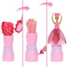 BARBIE PETAL POP ROSA ROJA