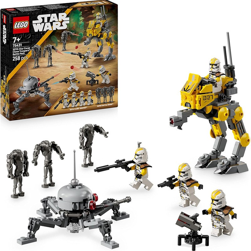 STAR WARS PACK DE COMBATE SOLDADOS CLON DEL 327 CUERPO ESTELAR
