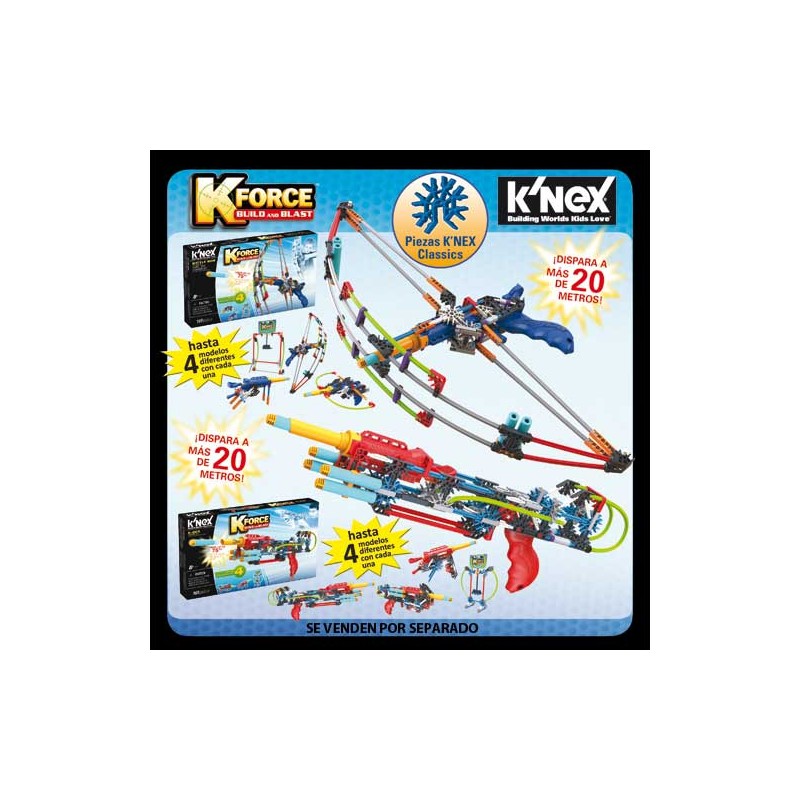 KNEX KFORCE DUAL CROSS/MEGA BOOM (SURTIDO) - SE VENDEN POR SEPARADO