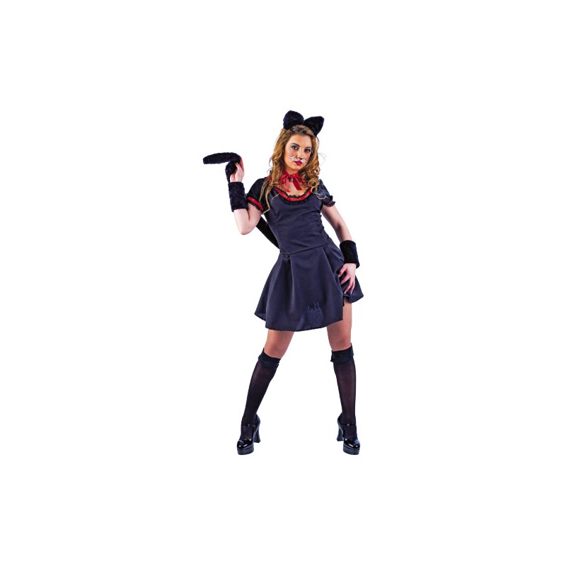 DISFRAZ ADULTO GATITA CASCABEL (TALLA S)