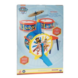 BATERIA SENCILLA CON BANQUETA PAW PATROL