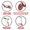 PATINETE PLEGABLE ROJO