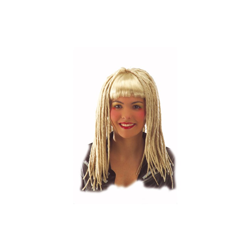 PELUCA MUJER AFRO TRENZAS RUBIA