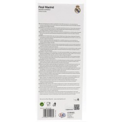 REAL MADRID BOTELLA AZUL CON COLOR RUBBERIZADA DE DOBLE PARED
