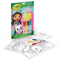 LIBRO ACTIVIDADES Y COLOREAR GABBYS DOLLHOUSE CON 7 ROTULADORES