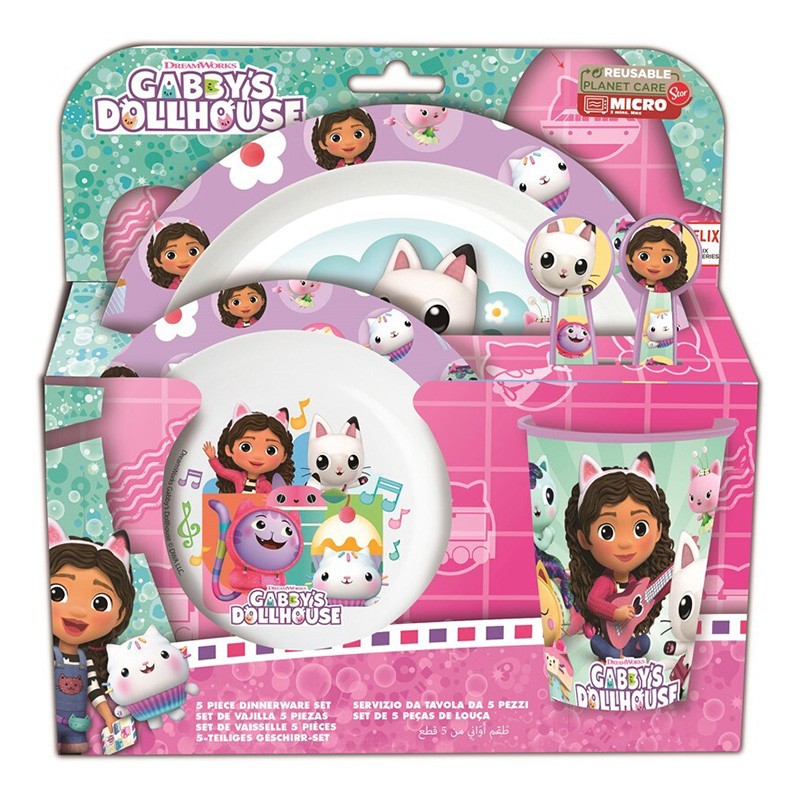 SET MICRO KIDS 5 PCS GABBY DOLLHOUSE BAB