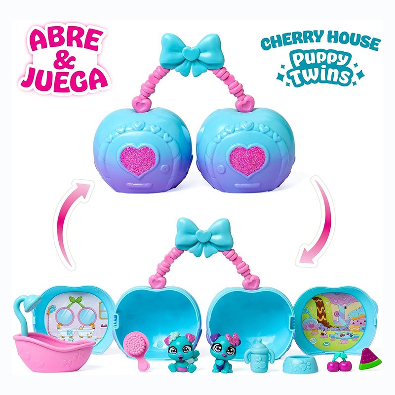 CHERRY PETS CHERRY HOUSES PUPPY TWINS