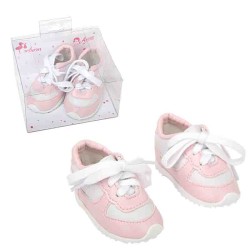 SET DEPORTIVAS ROSAS Y BLANCAS PARA MUÑECOS DE 45 CM