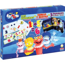 LOS LUNNIS NUMEROS SUMA Y RESTA + PUZZLE