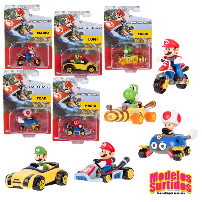 MINI KART RACERS COLECCIONABLES DE 6 CM 6 SUPER MARIO
