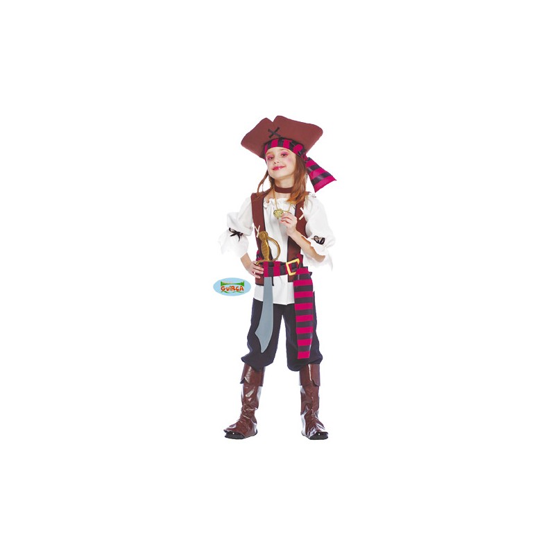 DISFRAZ PIRATA SIETE MARES INFANTIL TALLA 4-6 AÑOS
