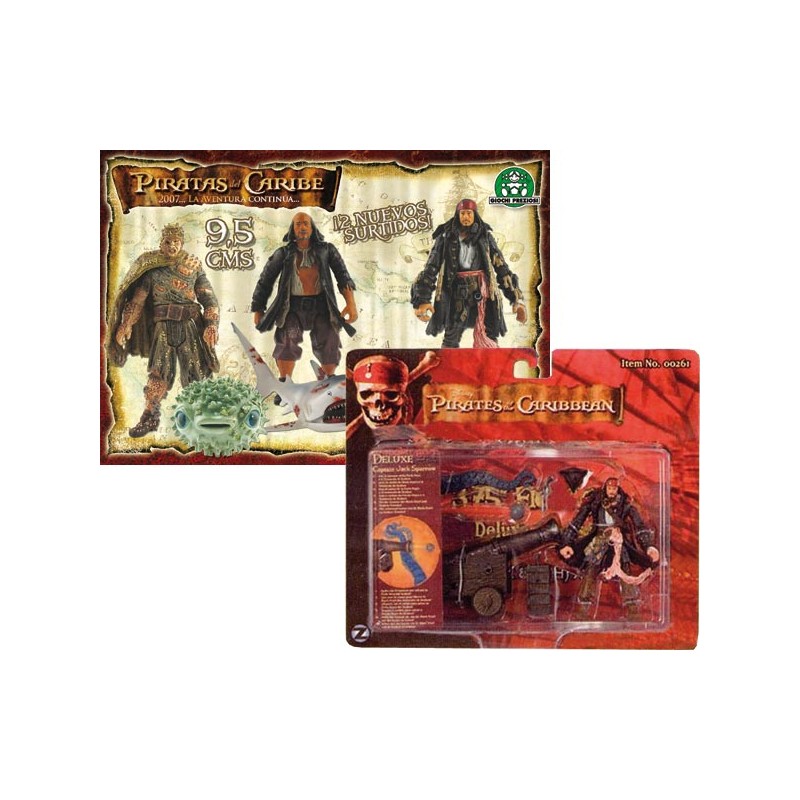 PIRATAS DEL CARIBE FIGURA CON ACCESORIOS 9.5 Cm (UNIDAD)