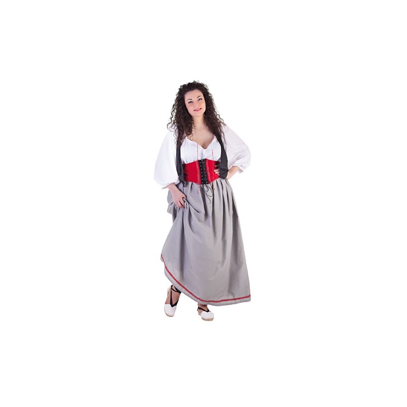 DISFRAZ ADULTO HORTELANA (MEDIEVAL) T.UNICA 44/46