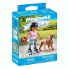 MASCOTAS PATINADORA CON RETRIEVER