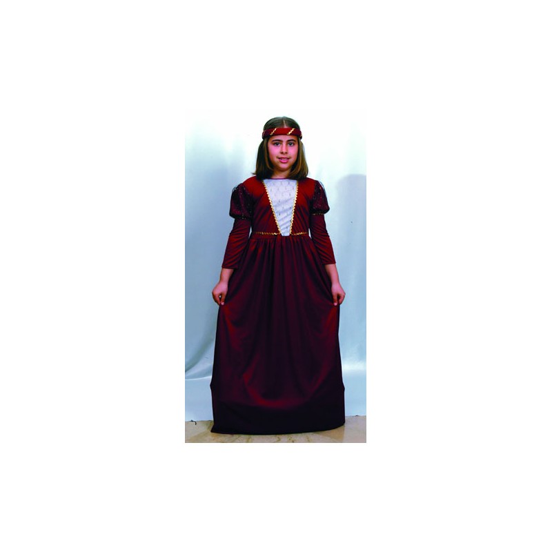 DISFRAZ INFANTIL JULIETA (DAMA MEDIEVAL) T.7-9 AÑOS