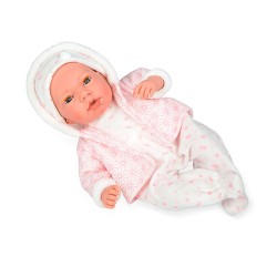 MUÑECA 38 CM ANDIE ROSA  LLORO MAGNETICO / OJO DURMIENTE
