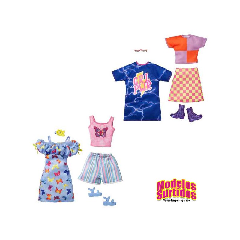 BARBIE PACK 2 LOOKS DE MODA SURTIDOS