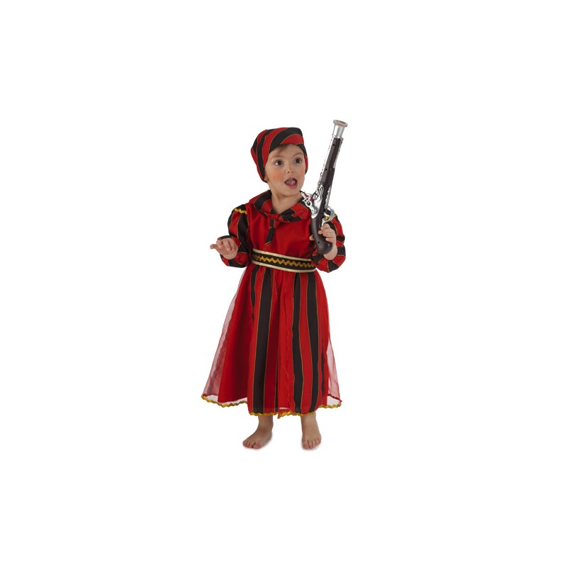 DISFRAZ BEBE PIRATA RAYAS NIÑA