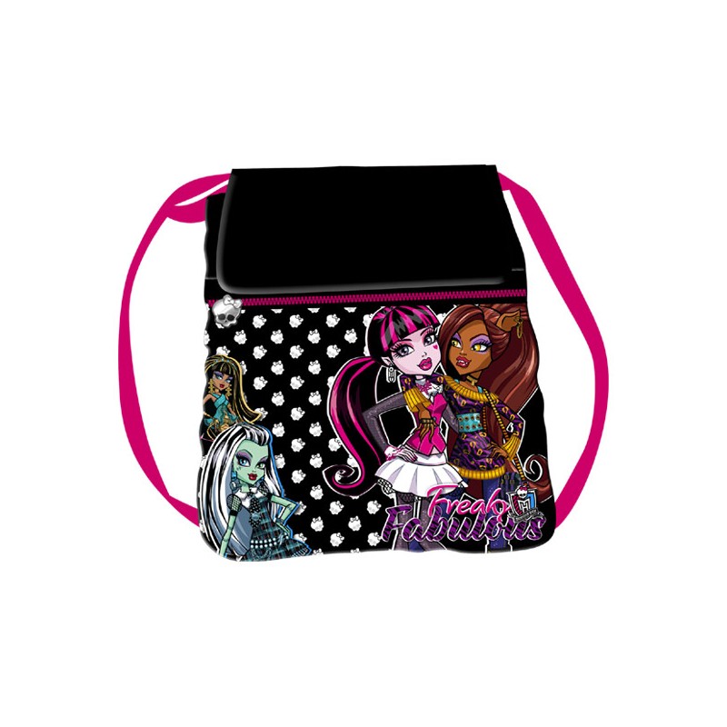 MONSTER HIGH FREAKY FABULOUS MOCHILA SACO CON SOLAPA